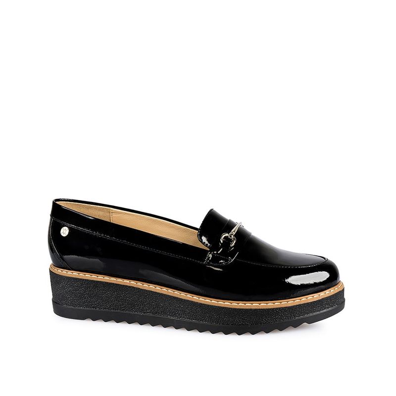 VIALE - Zapato Mocasín Casual TATI-2426 Negro Viale Cuero