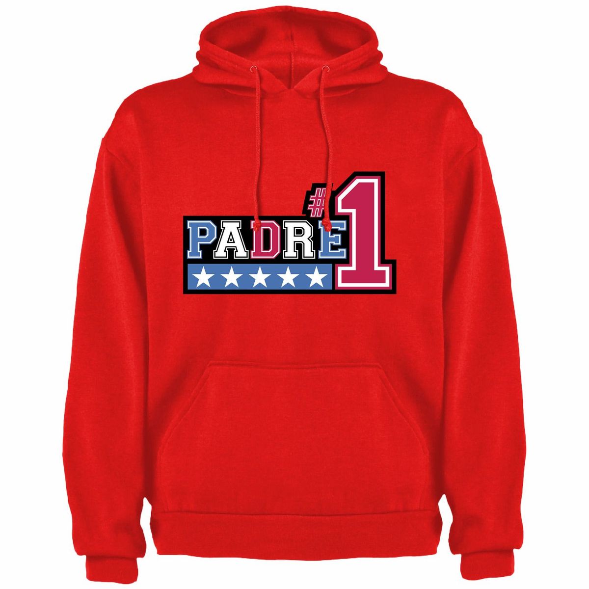 GENERICO - Polera Con Capucha Modelo Padre Numero Uno