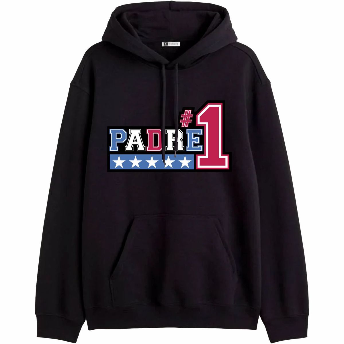 GENERICO - Polera Con Capucha Modelo Padre Numero Uno