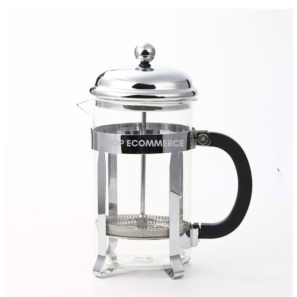 GENERICO - Cafetera prensa francesa plateada 600 ml