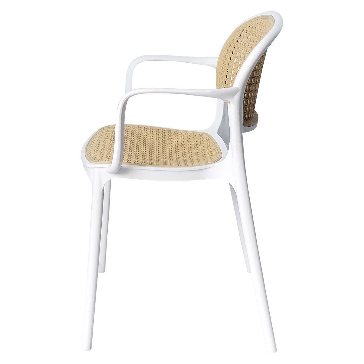 ARKIMUEBLES - Silla de polipropileno modelo Adriana blanco