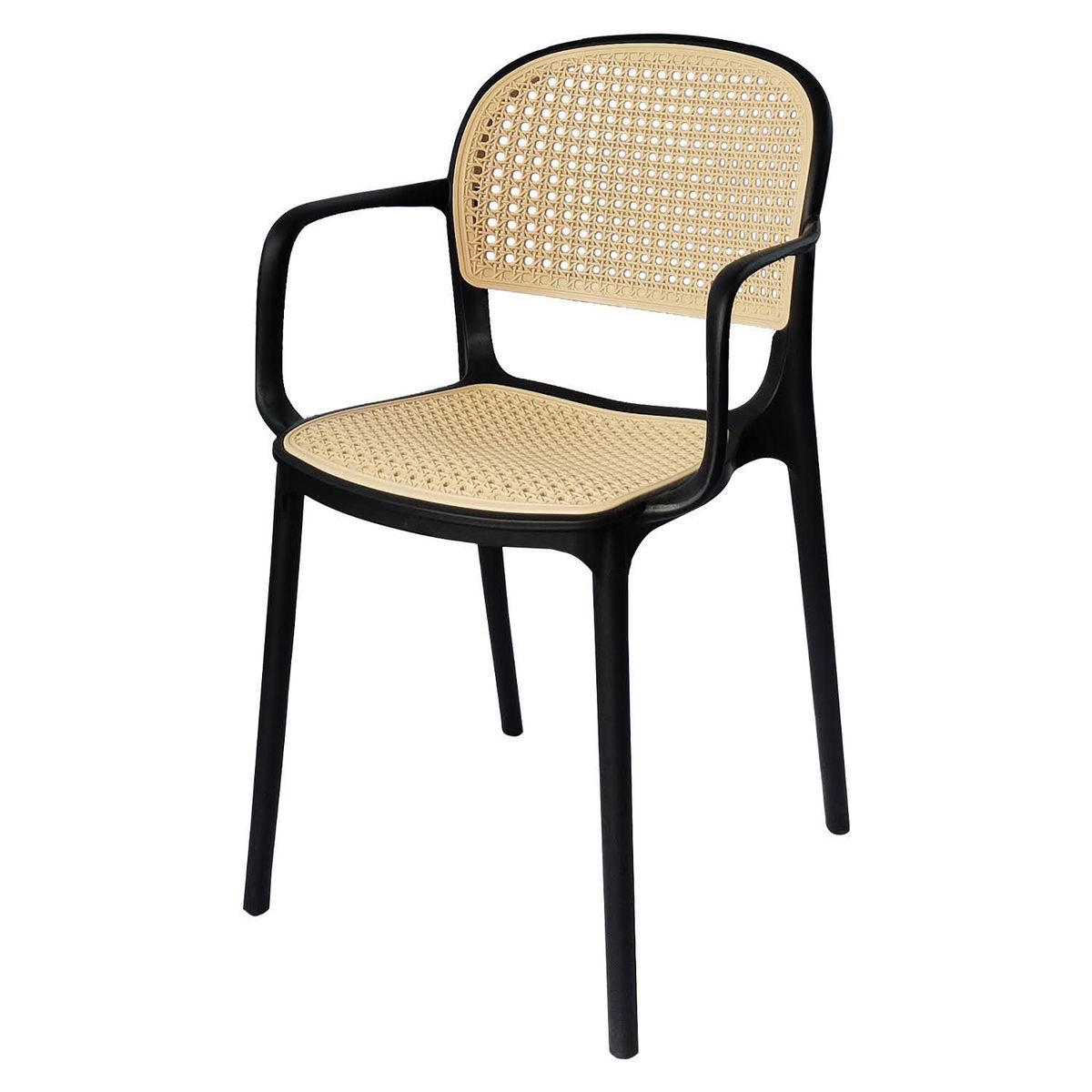ARKIMUEBLES - Silla de polipropileno modelo Adriana negro