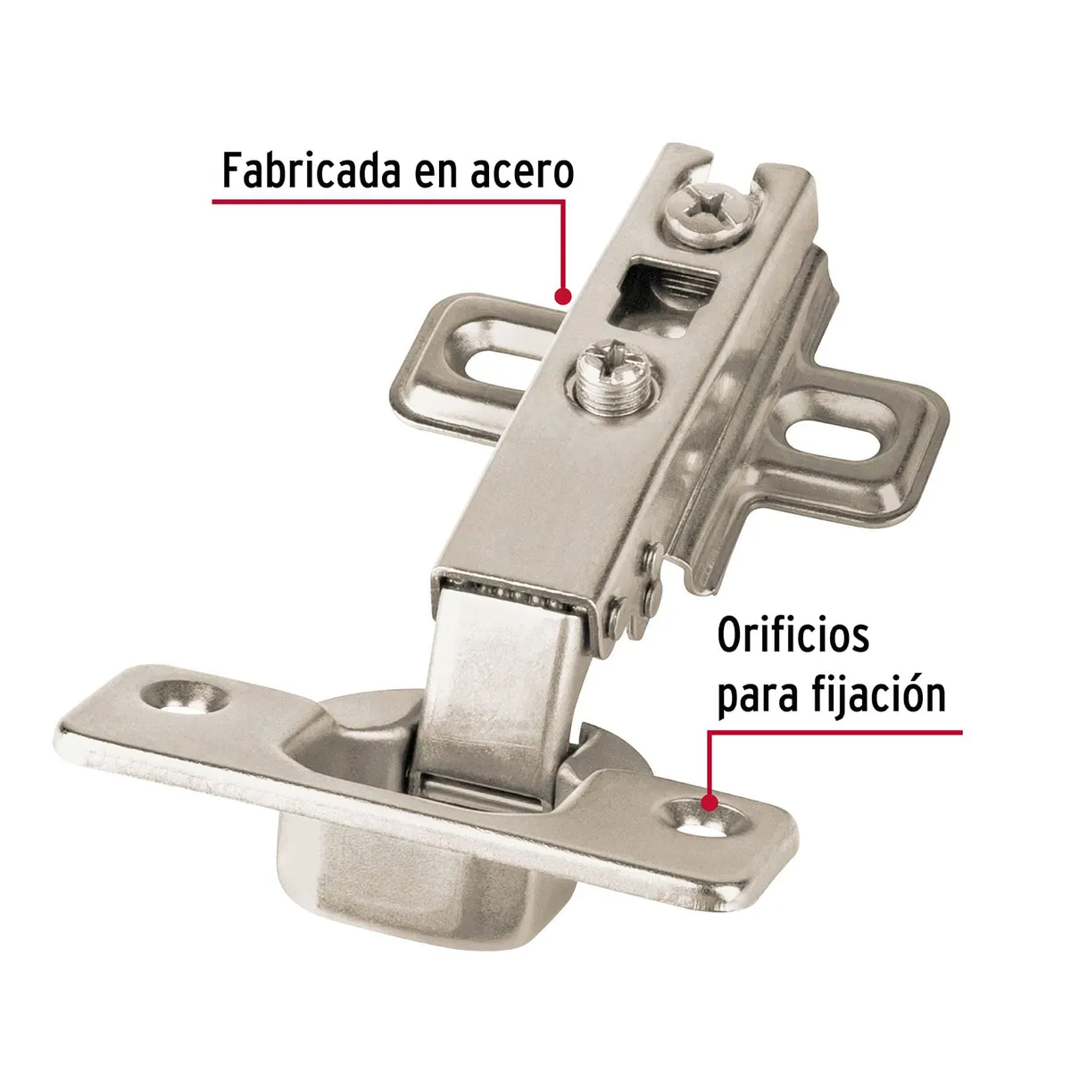 HERMEX - Bisagra 110º Cobertura Completa 43157 Hermex
