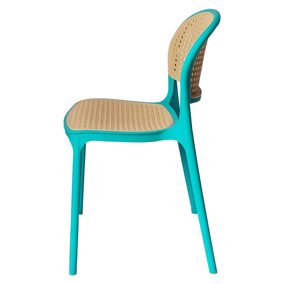 ARKIMUEBLES - Silla de polipropileno modelo Ariana turquesa