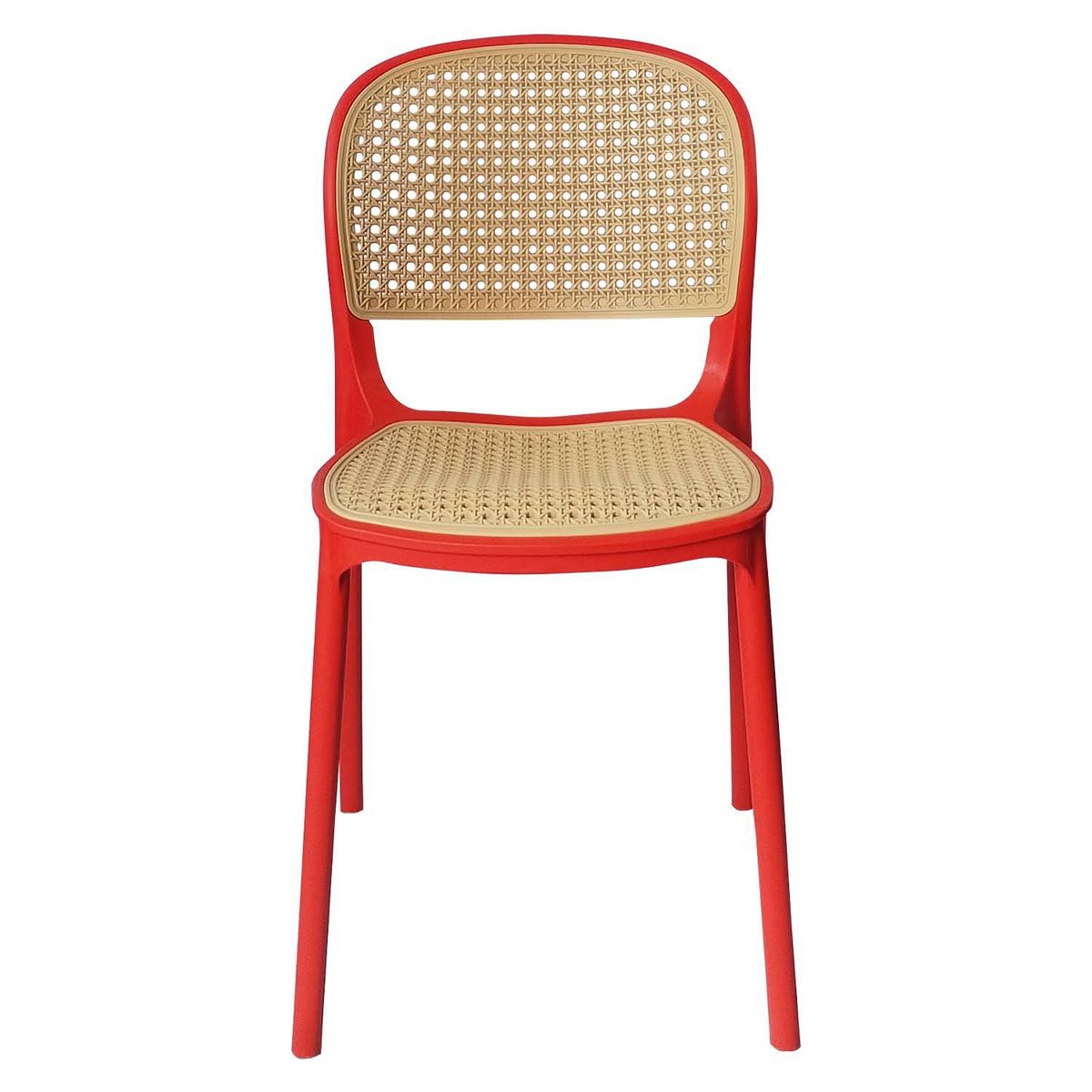 ARKIMUEBLES - Silla de polipropileno modelo Ariana rojo