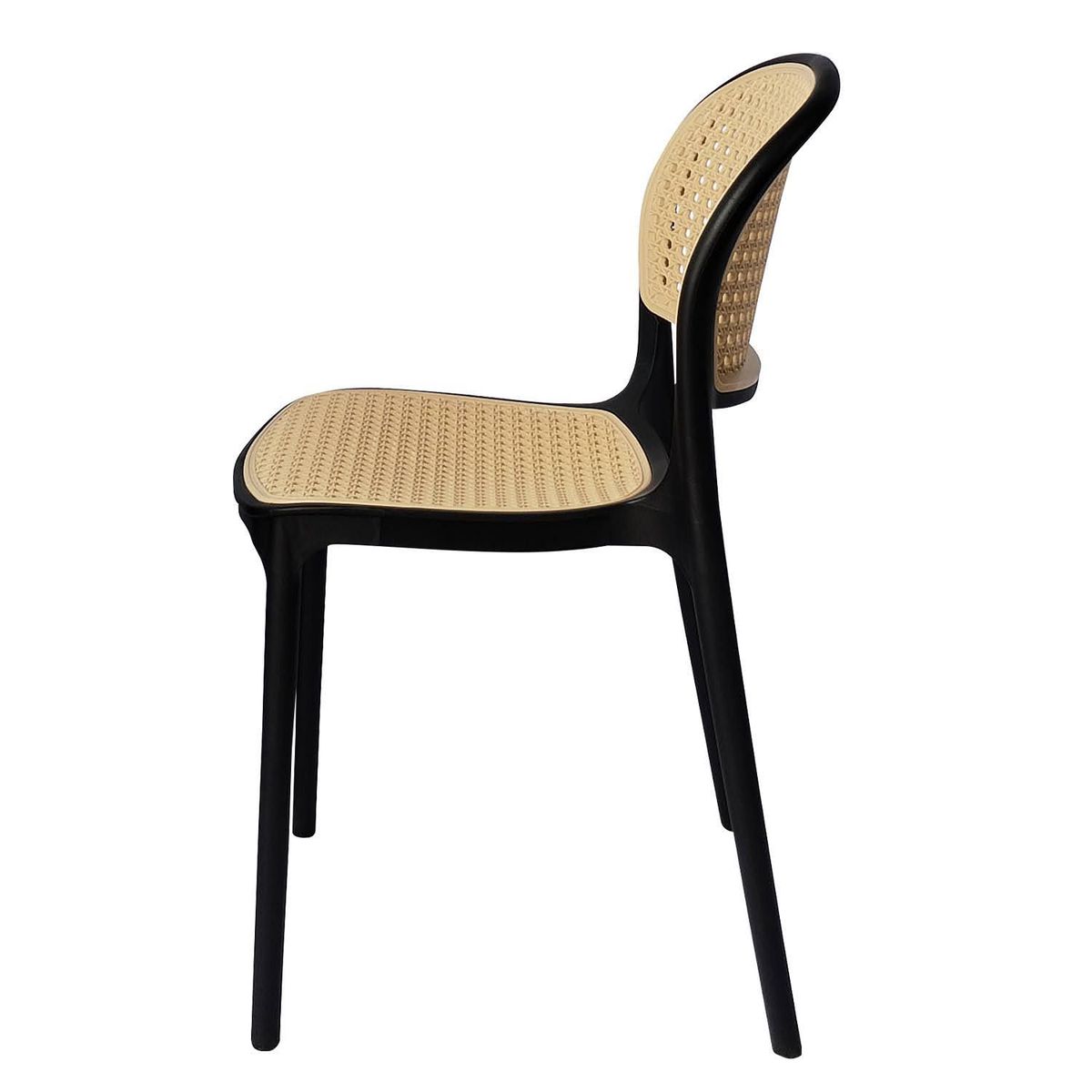 ARKIMUEBLES - Silla de polipropileno modelo Ariana negro