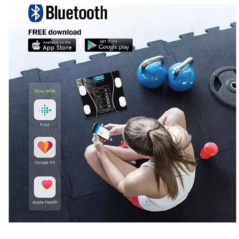 GENERICO - BALANZA INTELIGENTE RECARGABLE CON BLUETOOH
