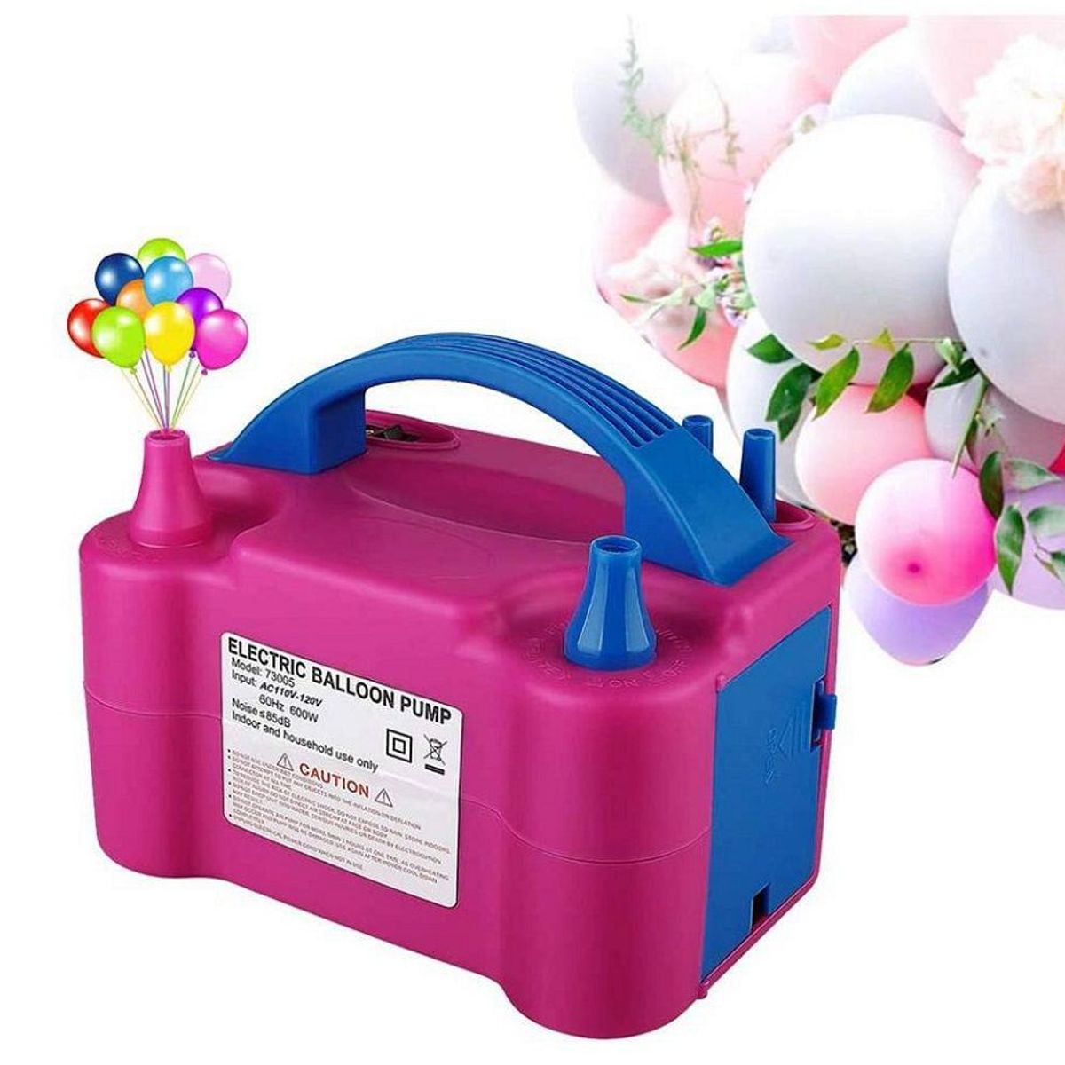 GENERICO - Inflador de Globos Eléctrico Portátil-Soplador Automatico