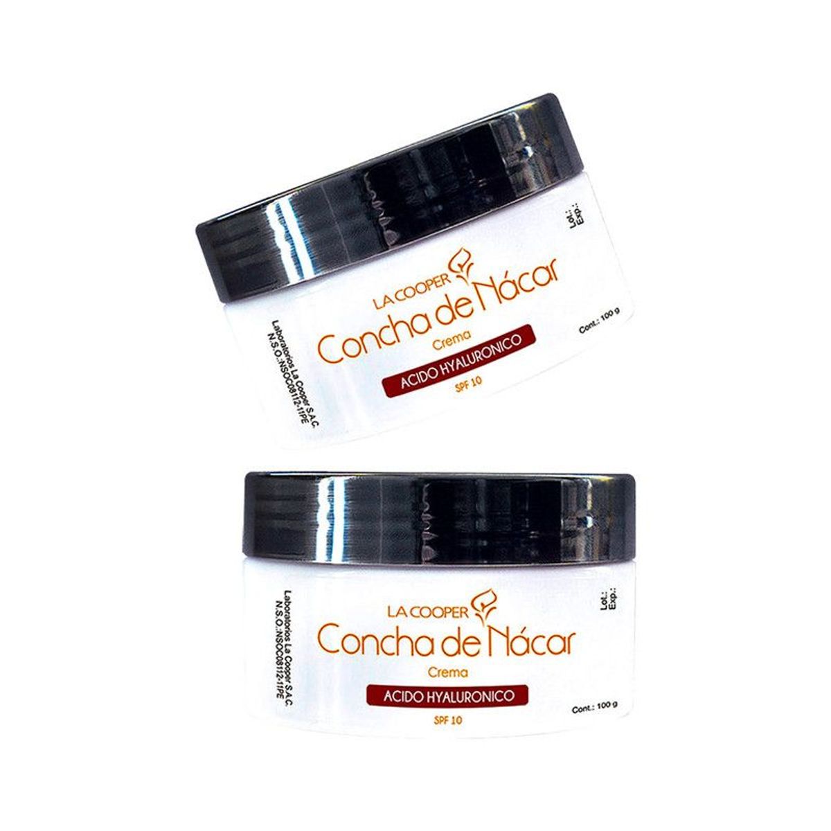 GENERICO - Crema De Concha De Nácar La Cooper 100Gr 2 Unidades