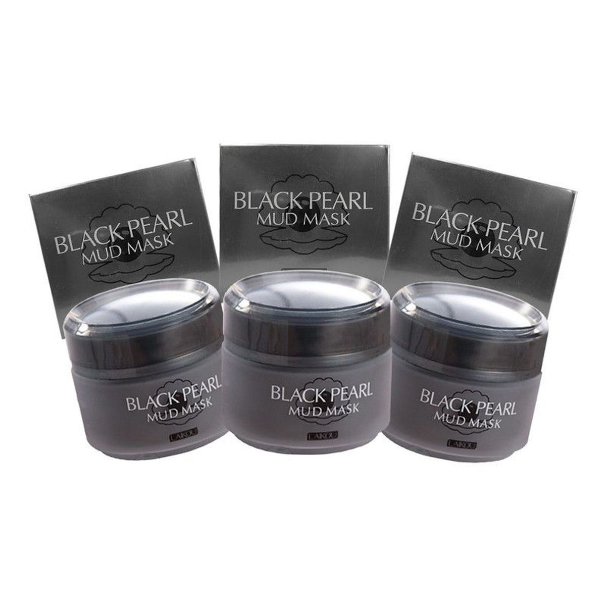 BIOAQUA - Crema Facial De Perlas Negras Mascarilla De Barro Laikou 85Gr 3 Uni