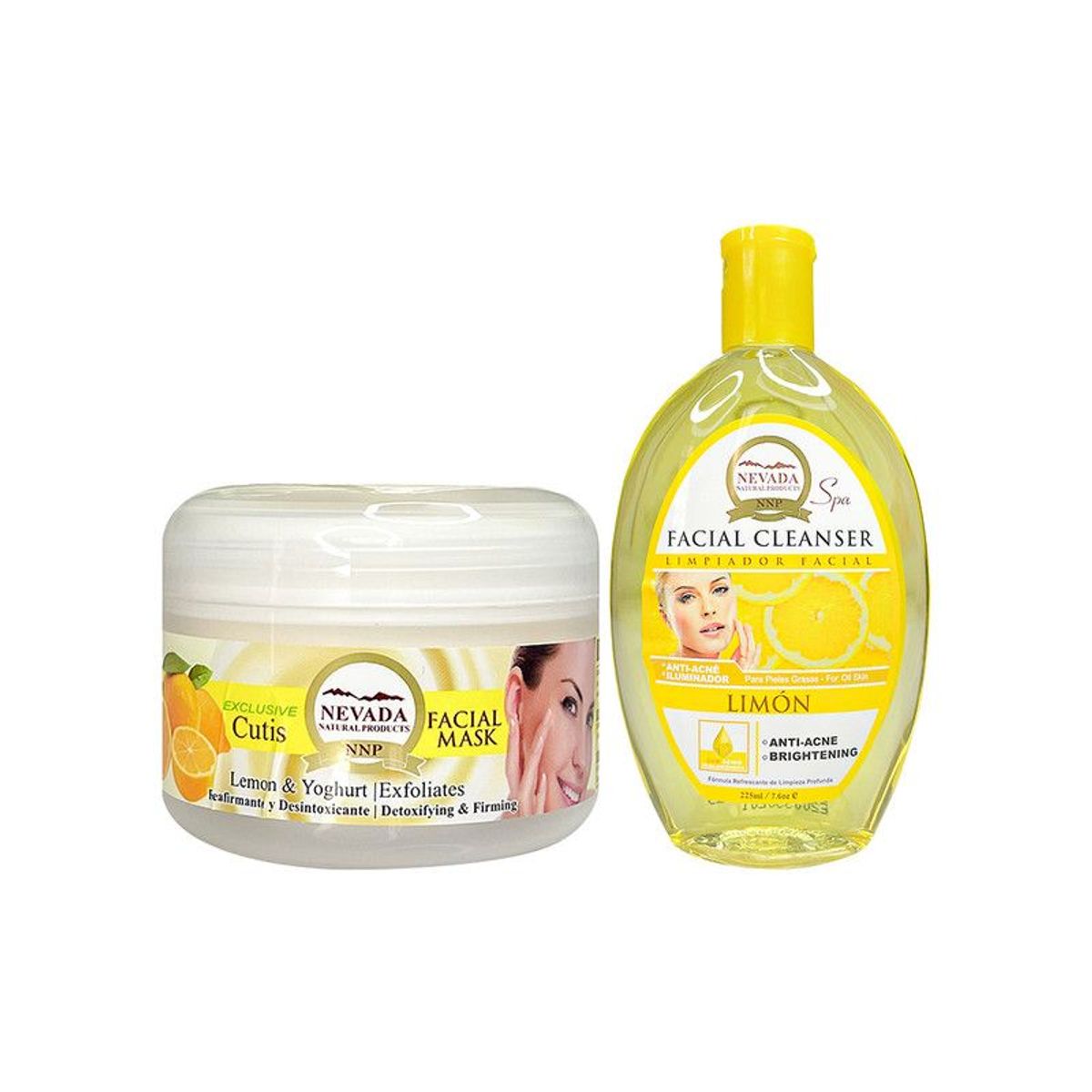 NEVADA NATURAL PRODUCTS - Crema Facial 100Gr + Limpiador De Limón 250ml Nevada