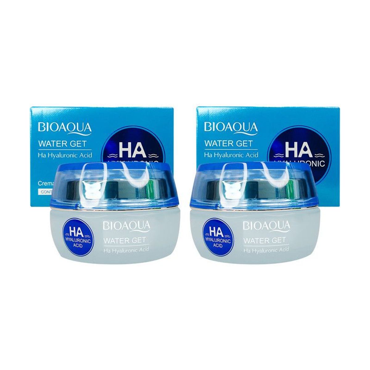 BIOAQUA - Water Get Ha Hyaluronic Acid Crema Facial Bioaqua 50Gr 2 Unidades