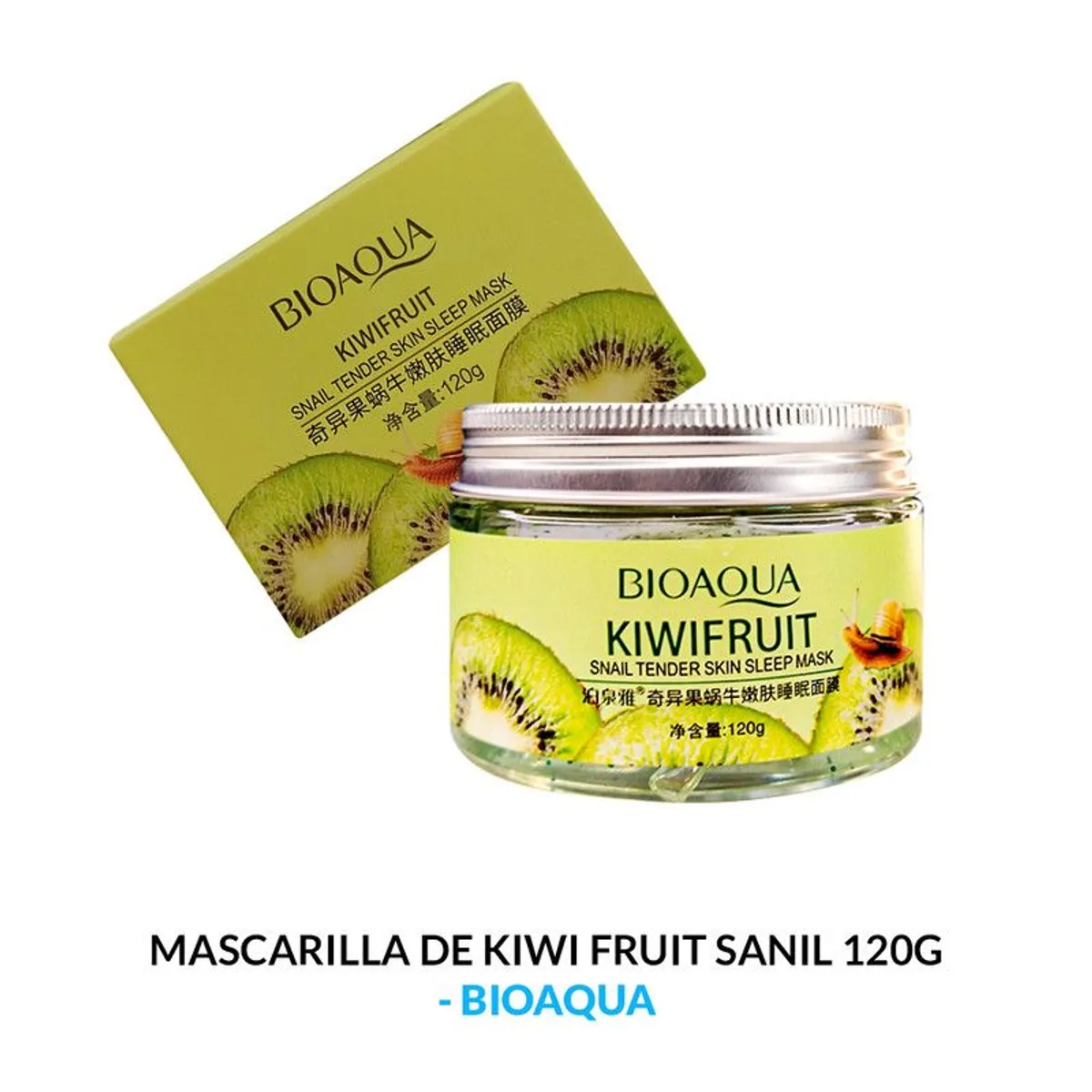 BIOAQUA - Mascarilla Para Dormir Piel Tierna De Kiwi Fruit Bioaqua 120Gr