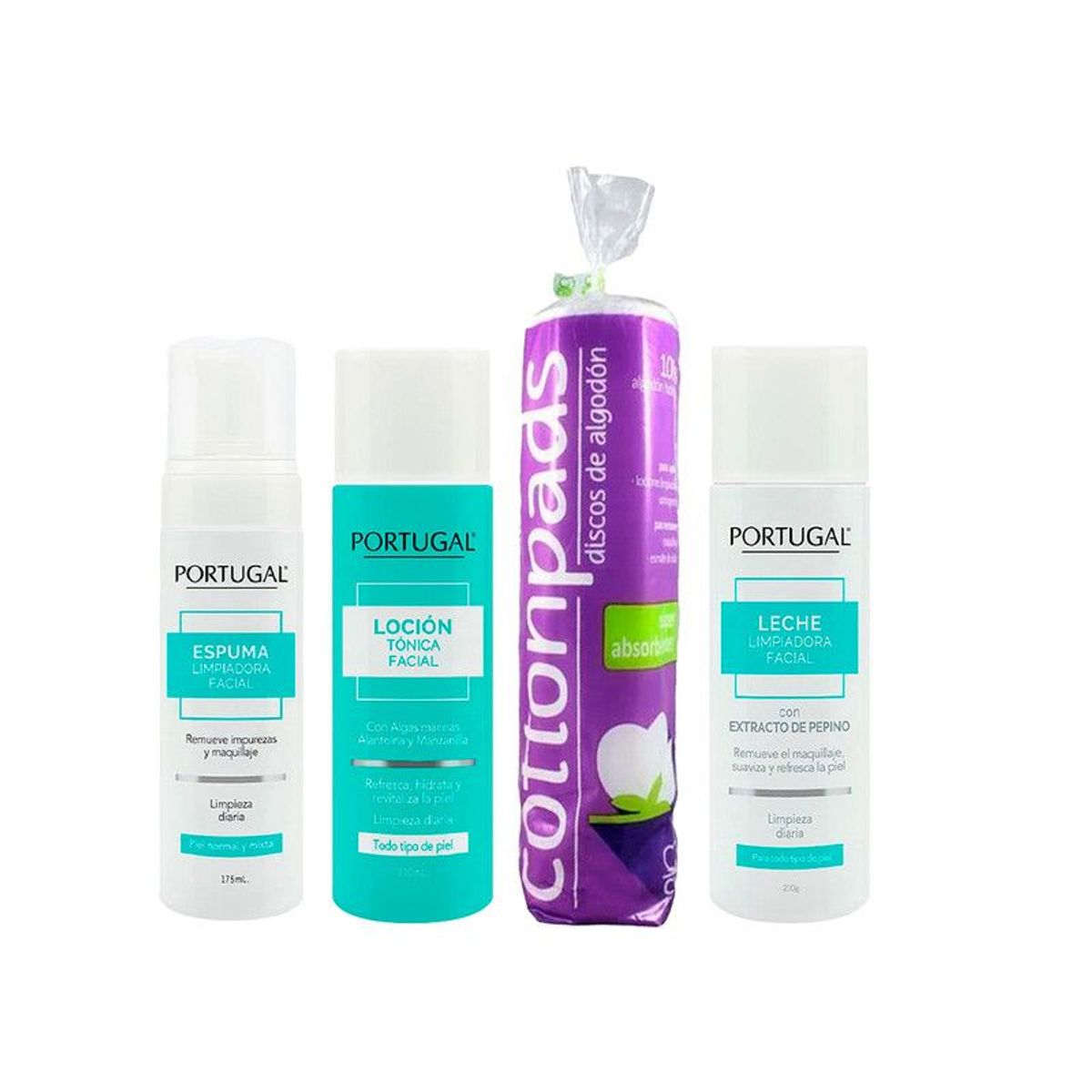 GENERICO - Kit Limpiador Facial Portugal + Disco de algodon