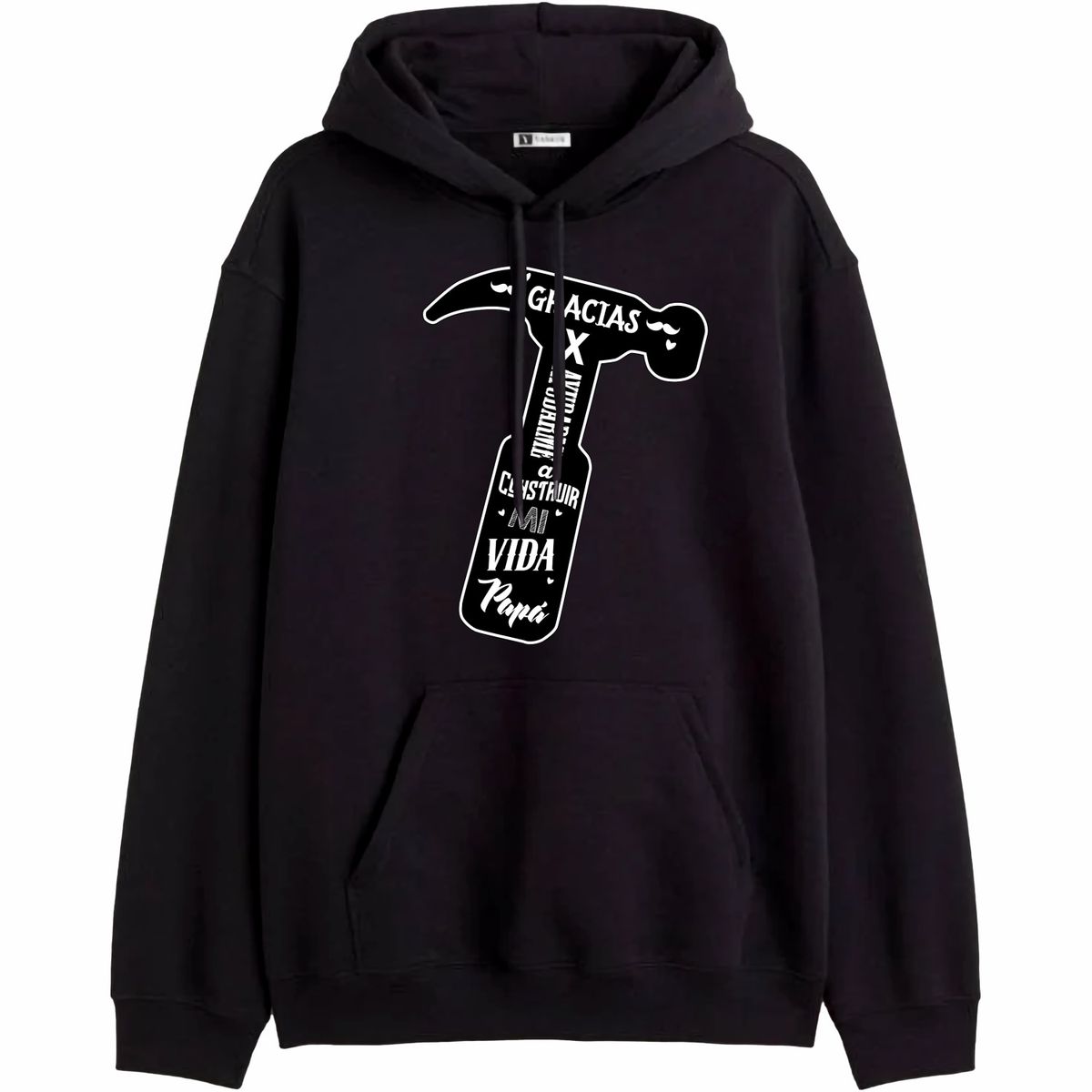 GENERICO - Polera Con Capucha Modelo Papa Martillo