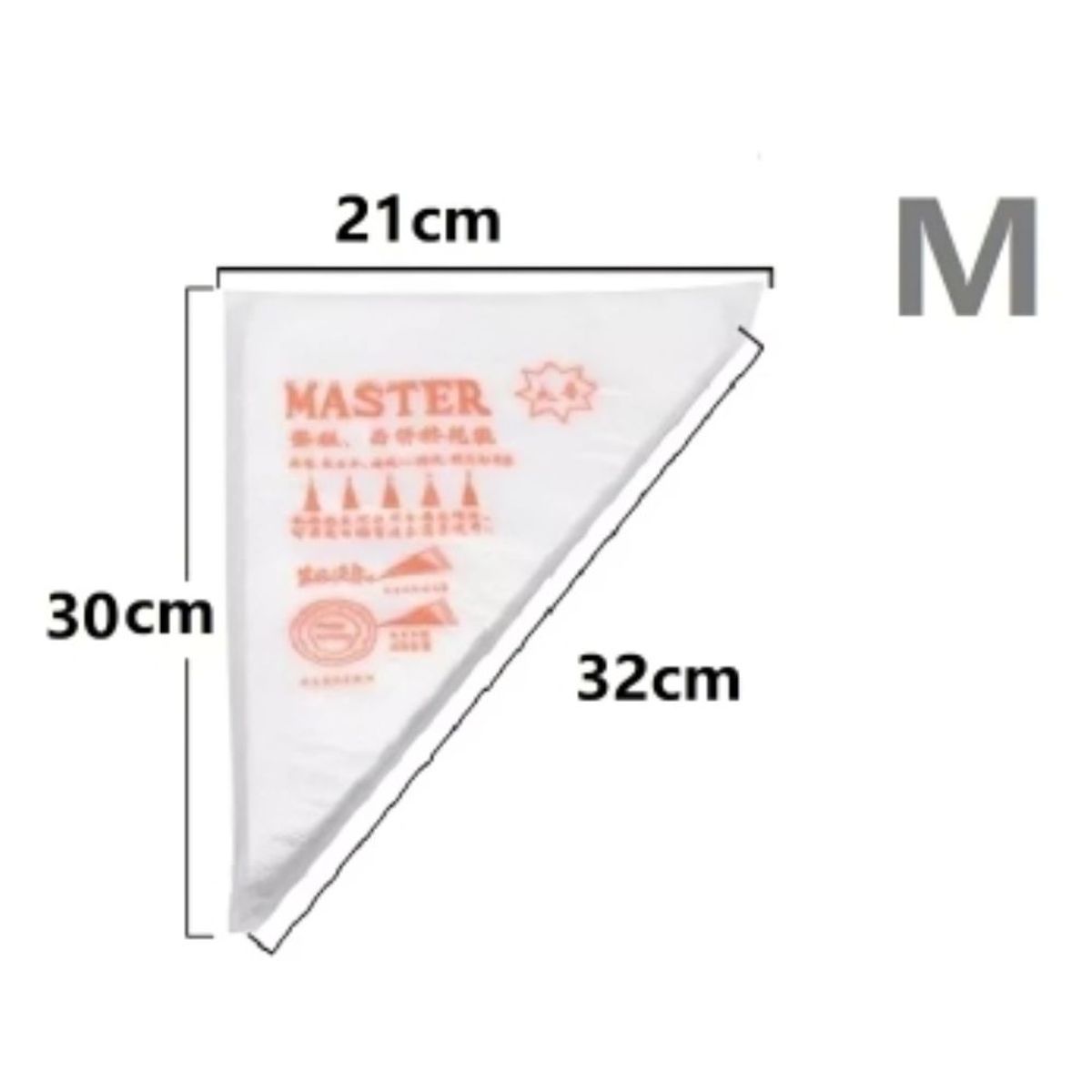 GENERICO - Kit 2 Bolsas de repostería M desechables de 100 unidades cada una