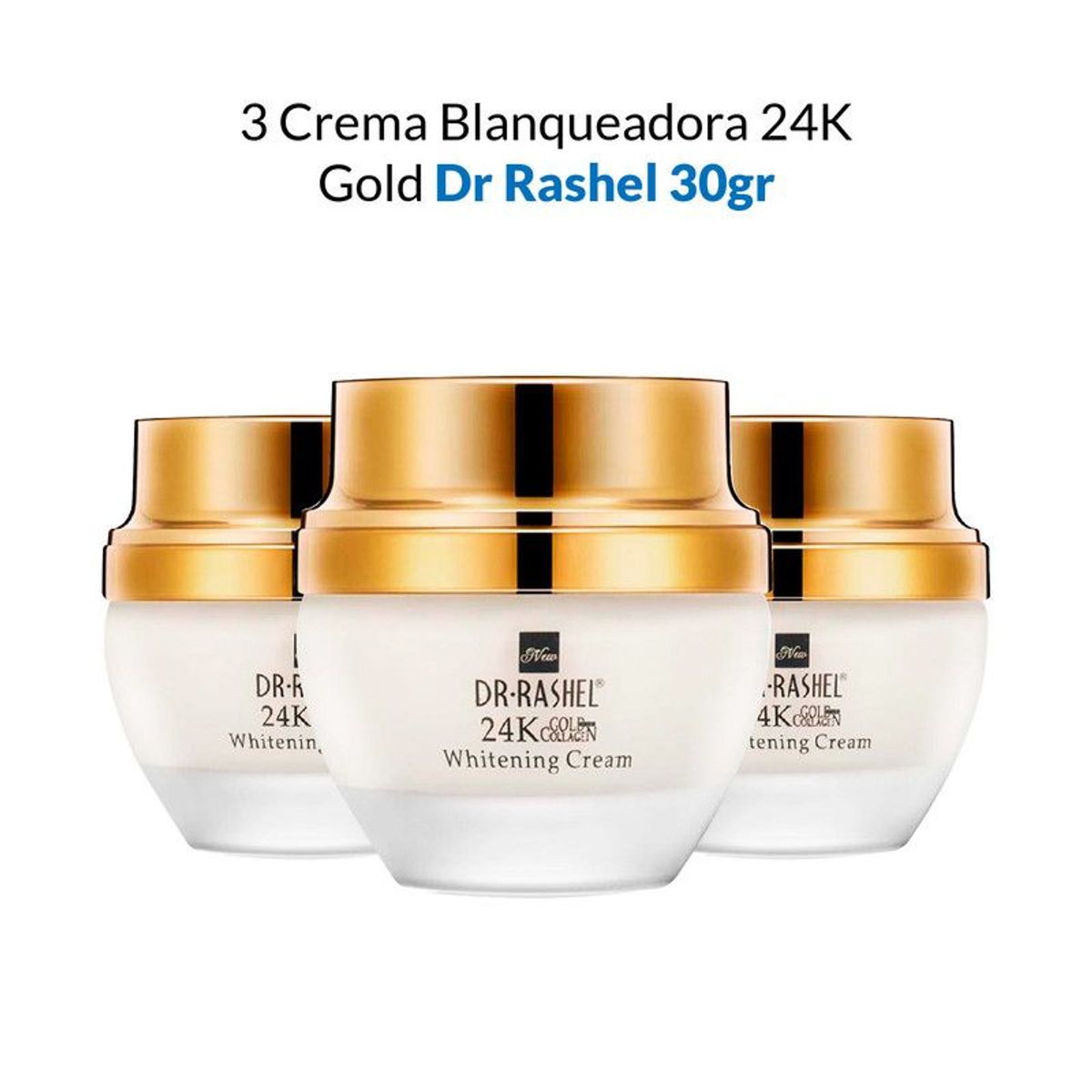 GENERICO - Crema Blanqueadora 24K Gold Dr Rashel 30Gr 3 Unidades