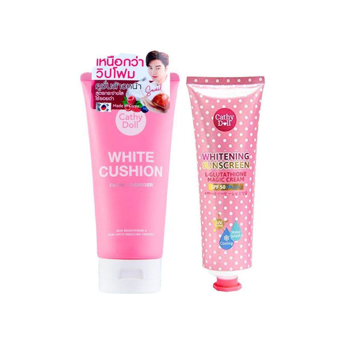 CATHY DOLL - Limpiador Facial White Cushion + Bloqueador Solar Cathy Doll