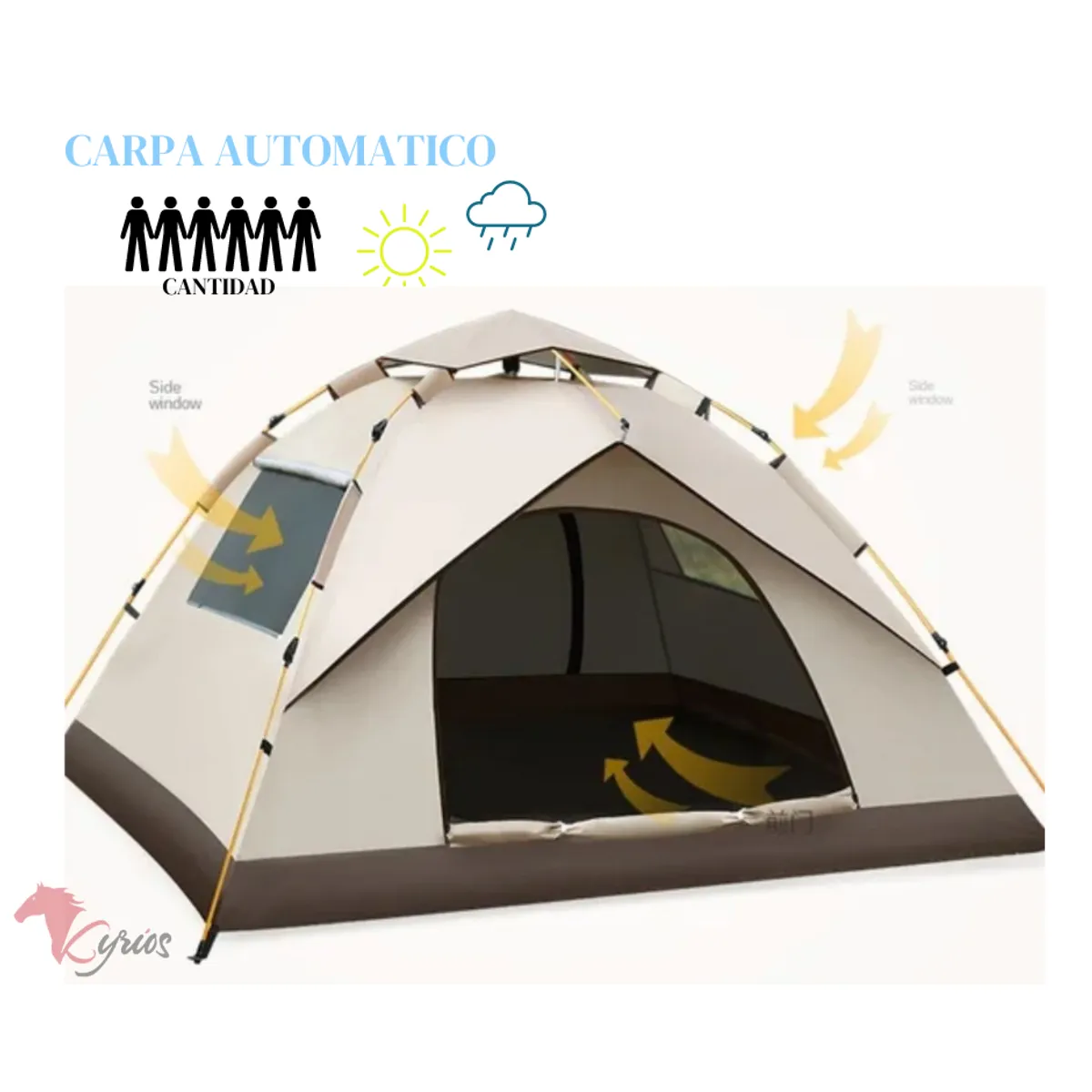 GENERICO - Carpa Modelo Casa UV + LLUVIA