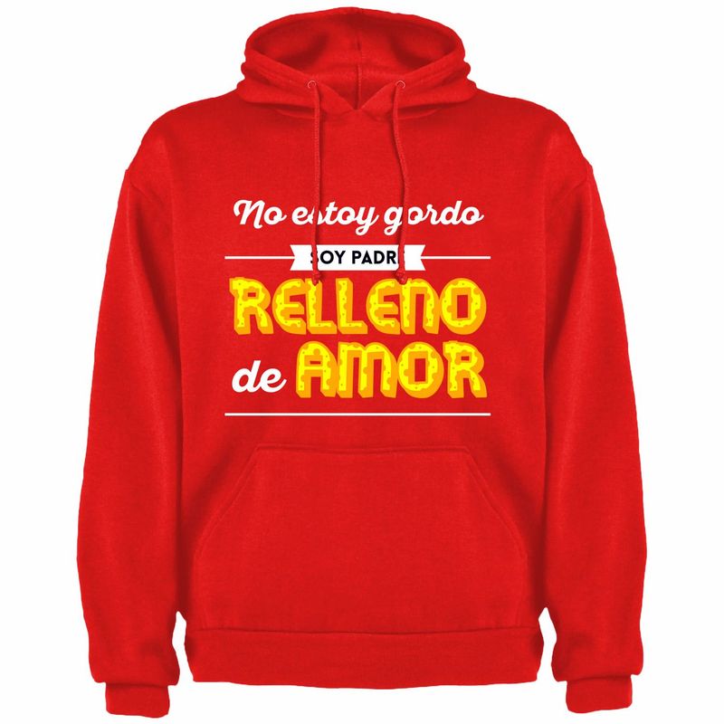 GENERICO - Polera Con Capucha Modelo Papa Relleno De Amor