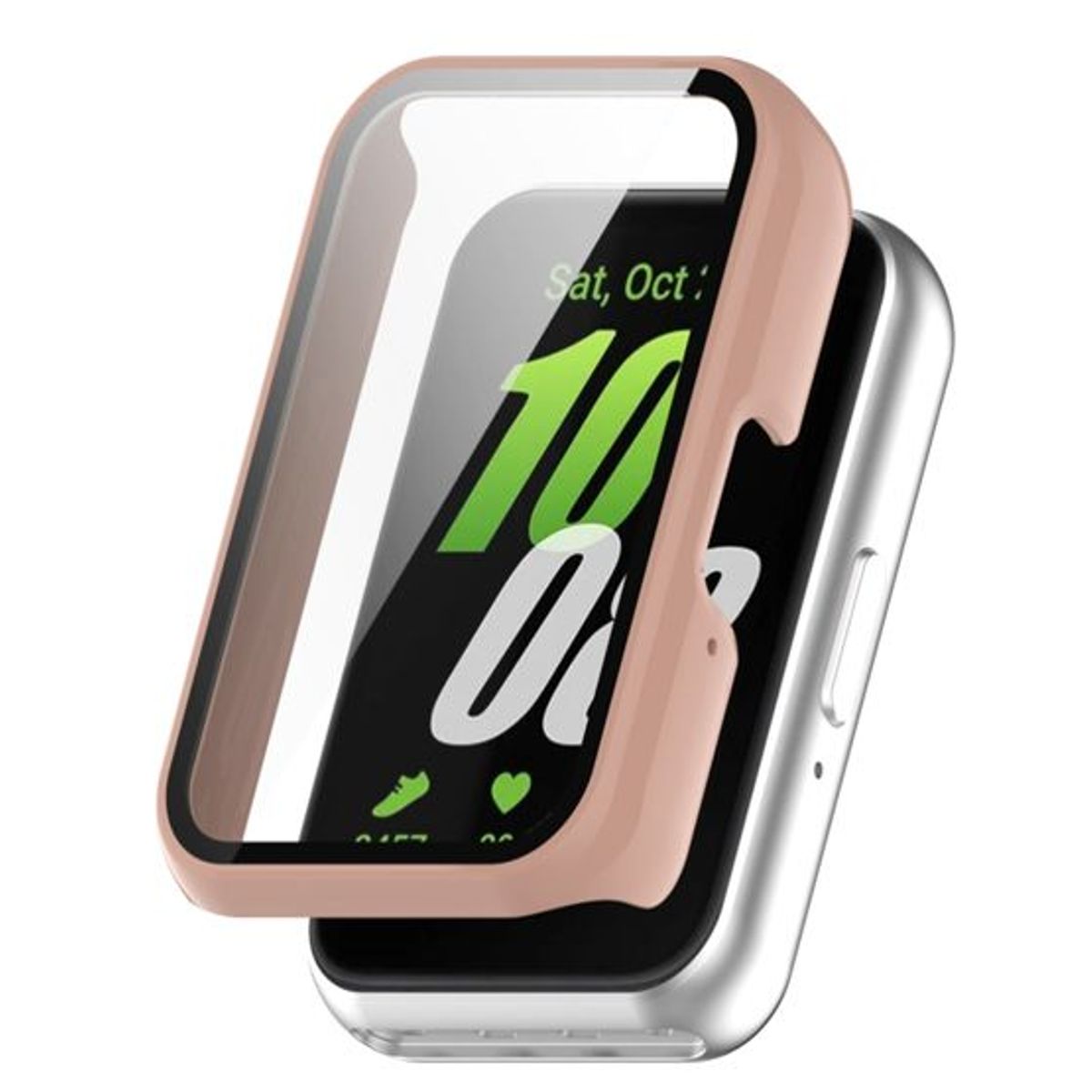 GENERICO - Bumpre con Vidrio Incorporado para Samsung Galaxy Fit 3 - Nude