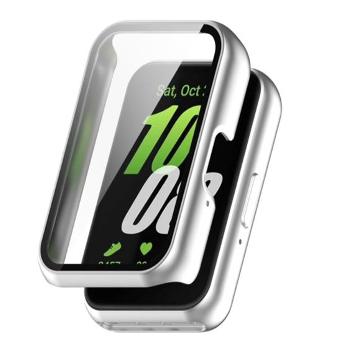 GENERICO - Bumper Protector para Samsung Galaxy Fit 3 R390 - Plata