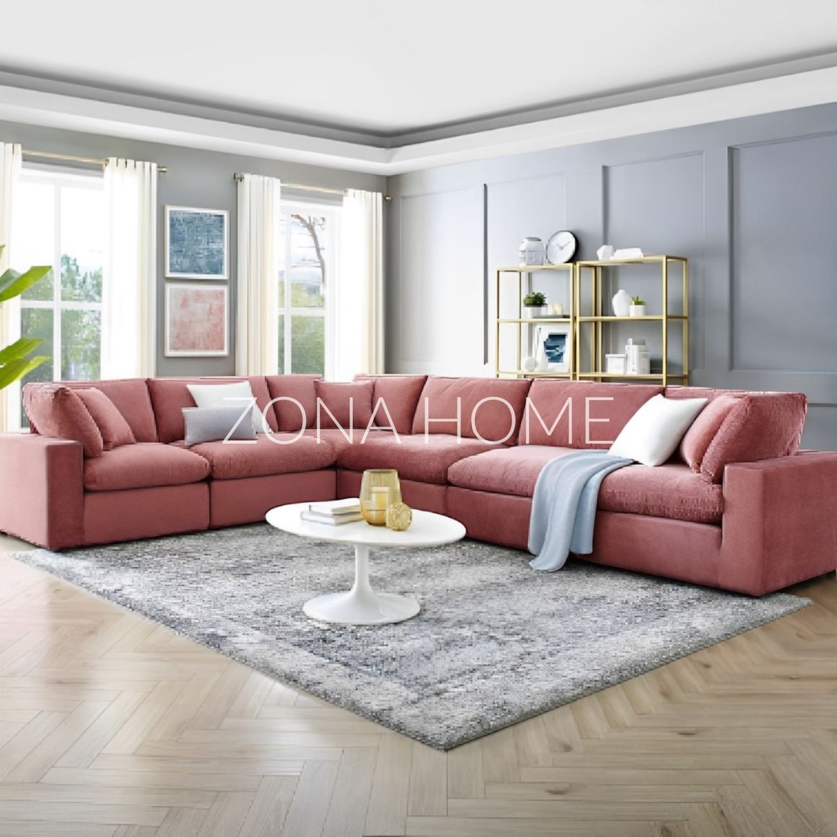 GENERICO - Seccional Verona 6 Cuerpos en L - Rosado