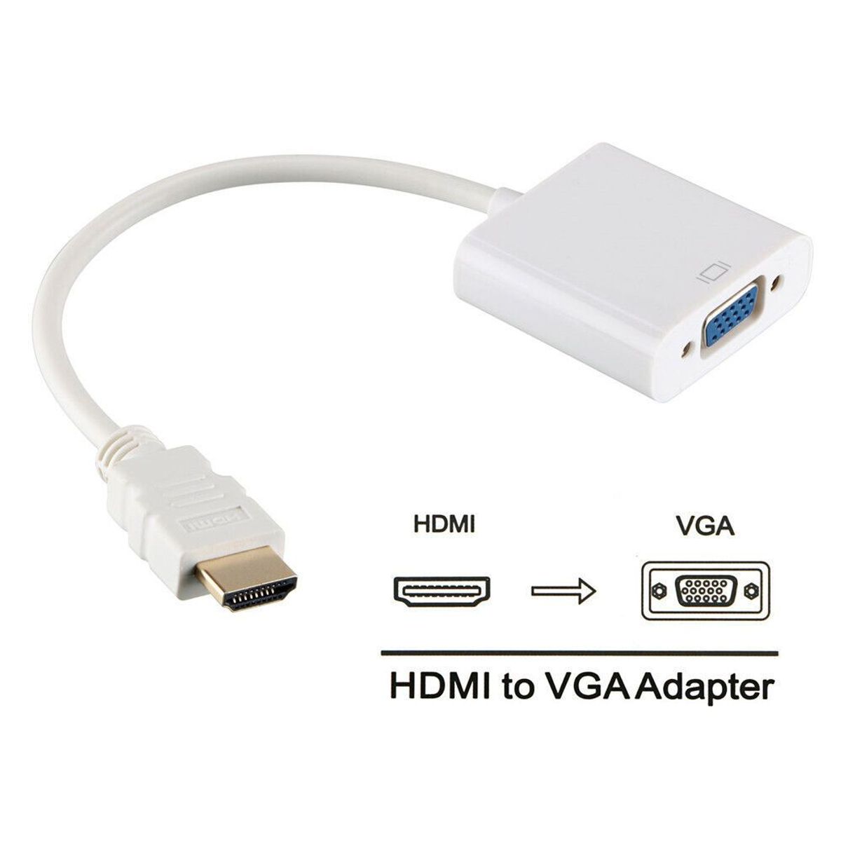 GENERICO - Adaptador Hdmi macho a VGA Hembra Conversor