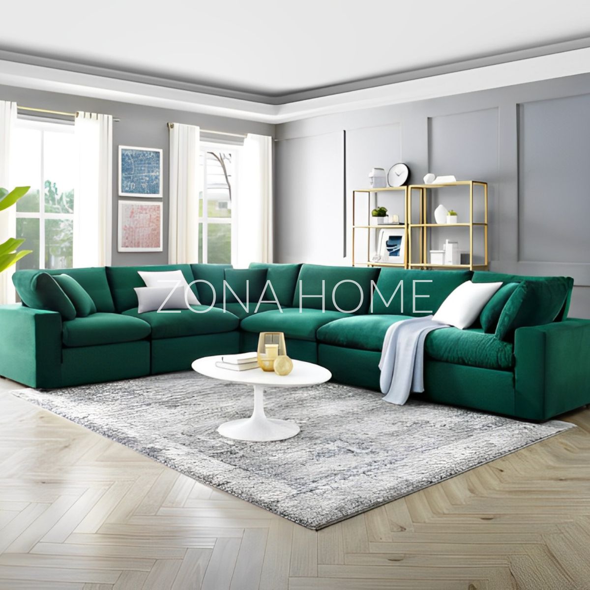 GENERICO - Seccional Verona 6 Cuerpos en L - Verde