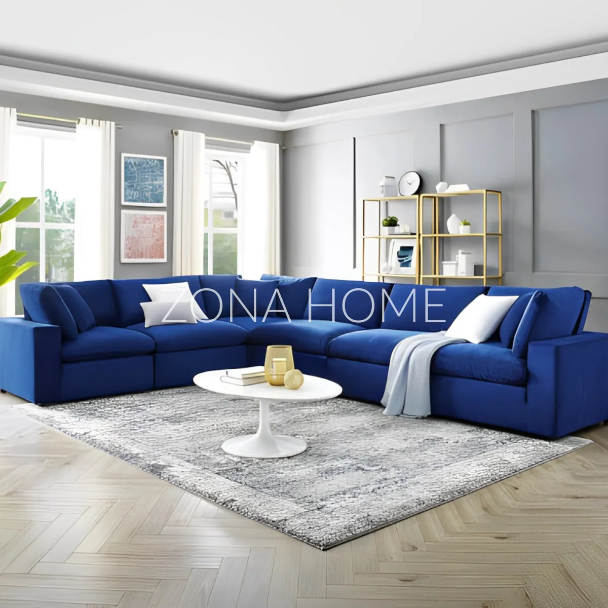 GENERICO - Seccional Verona 6 Cuerpos en L - Azul