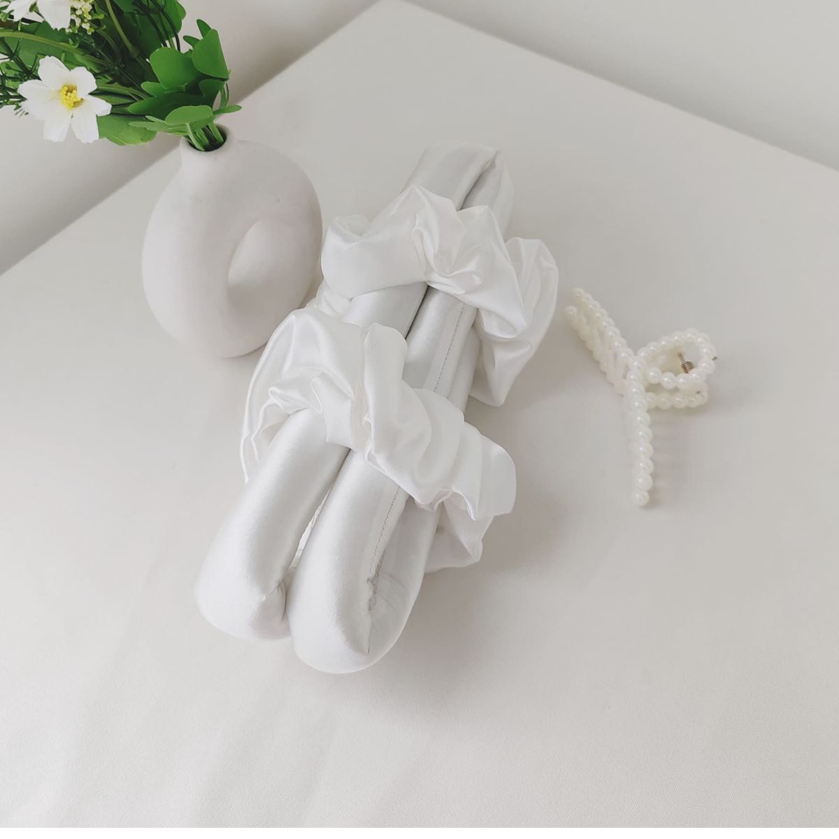 GENERICO - Rizador de Cabello Sin Calor 2 Collets 1 Gancho - Perla