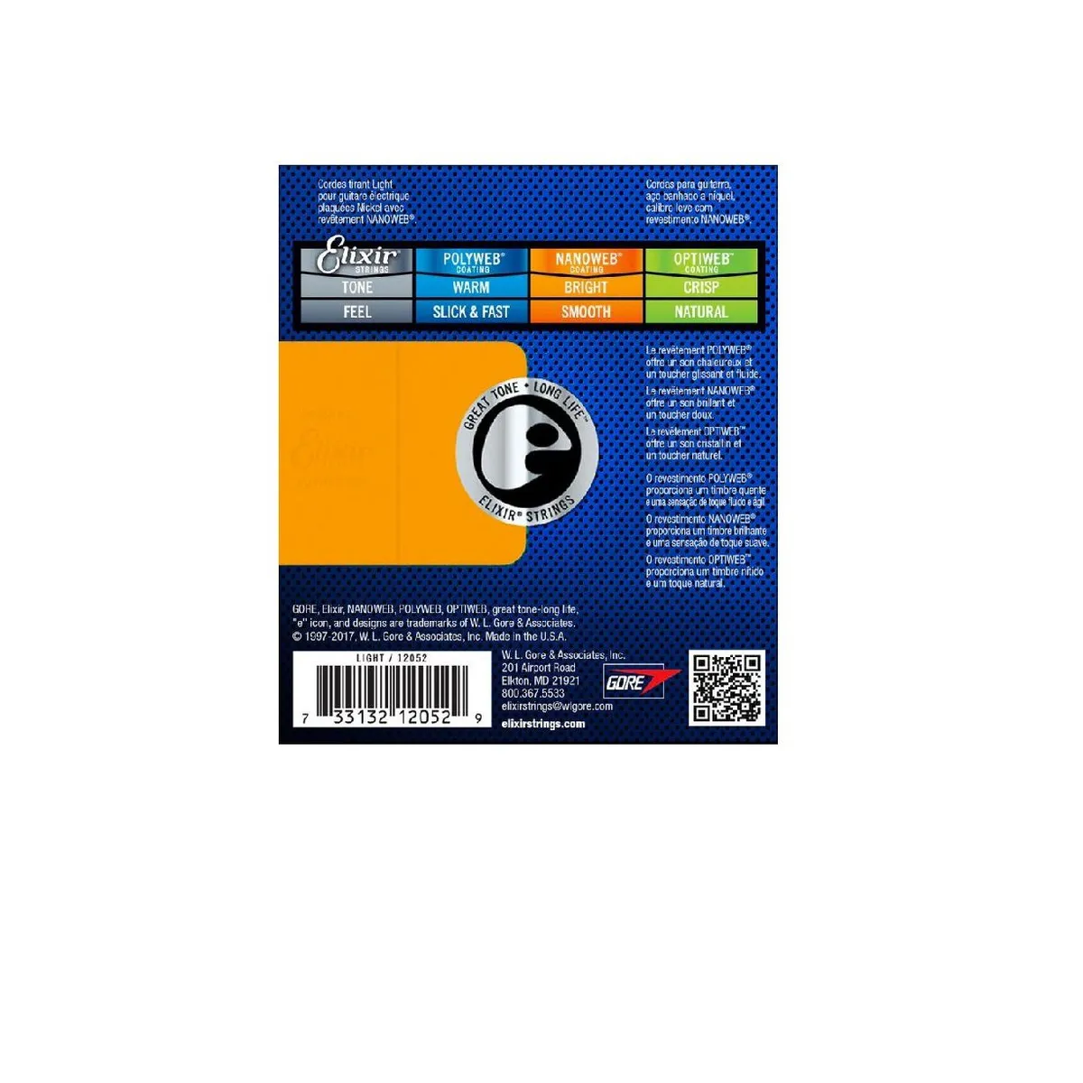 ELIXIR - Cuerdas Elixir Calibre 10 Guitarra Electrica 12052