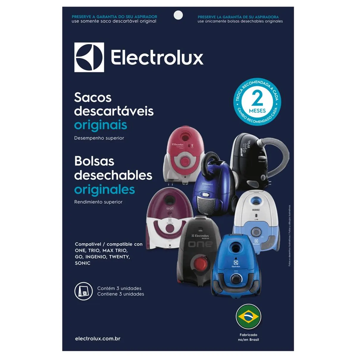 ELECTROLUX - Bolsas descartables SBEON de aspirado SON01-SON10
