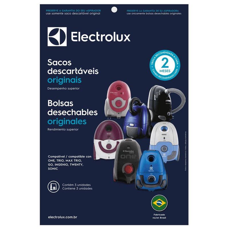 ELECTROLUX - Bolsas descartables SBEON de aspirado SON01-SON10