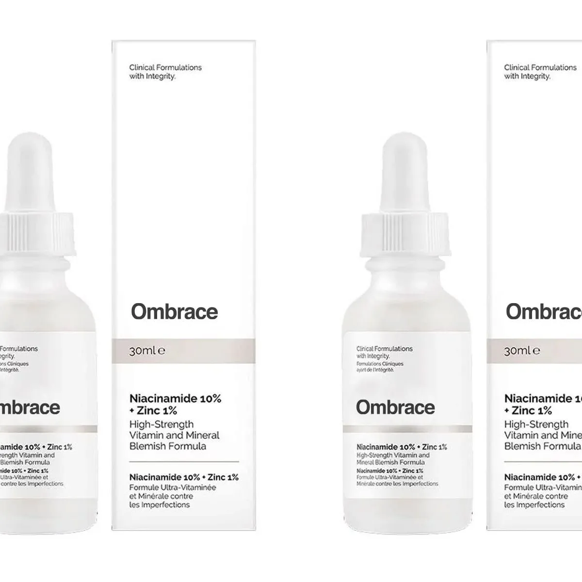 THE ORDINARY - Pack  x2  Niacinamida 10%  Zinc 1% - The Ordinary 30ml