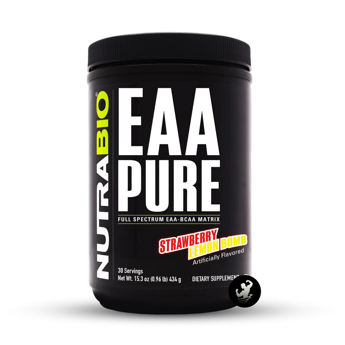 NUTRABIO - EAA PURE Aminoácidos Nutrabio 434 gramos - Strawberry Lemon Bomb