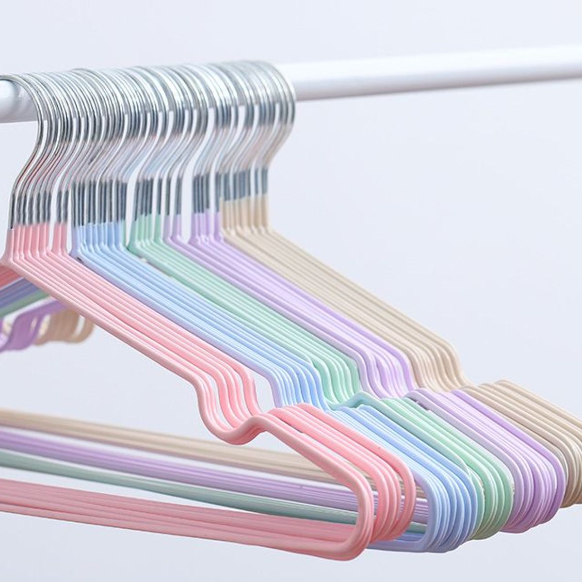 GENERICO - 30 Ganchos Colgadores Para Ropa - Azul