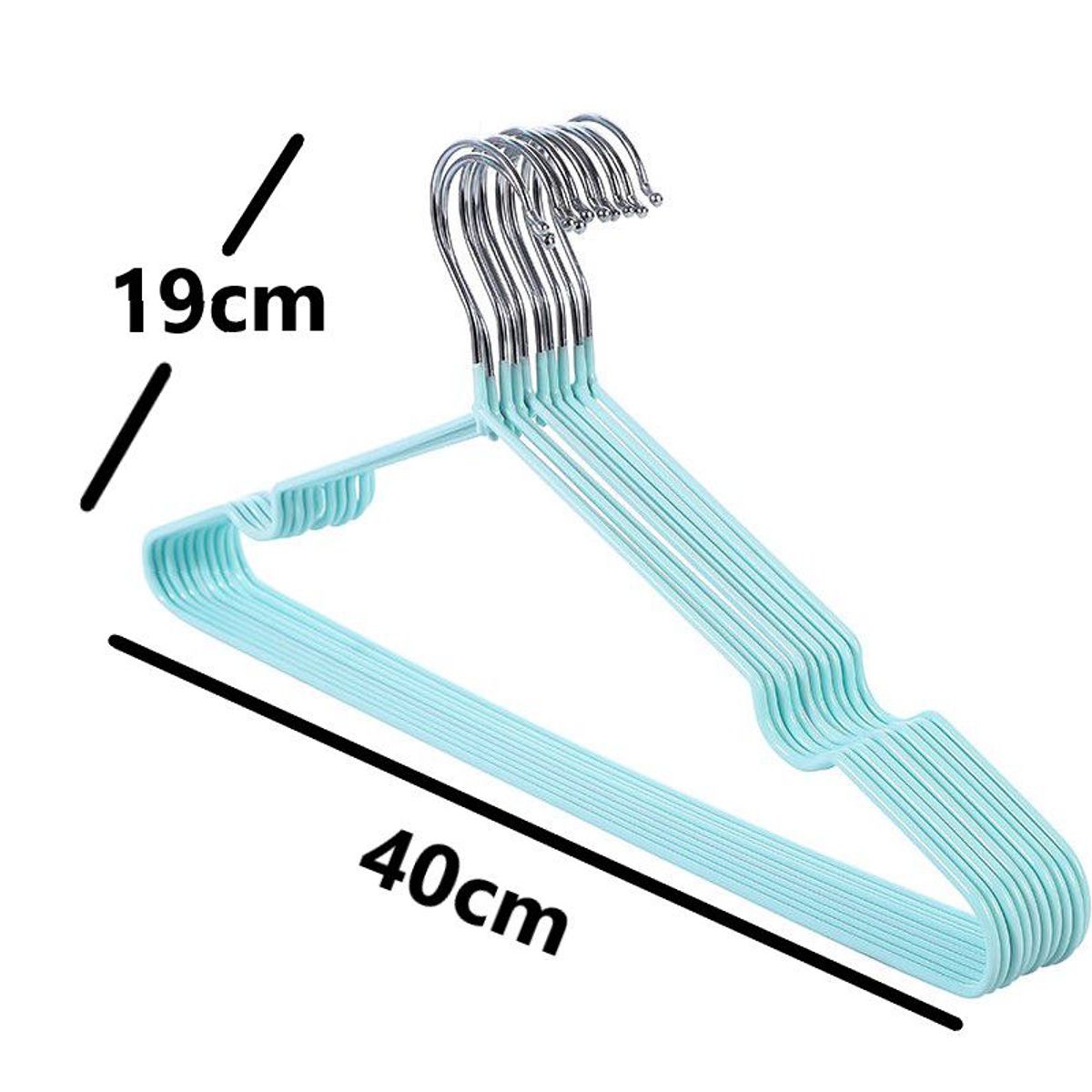 GENERICO - 30 Ganchos Colgadores Para Ropa - Verde