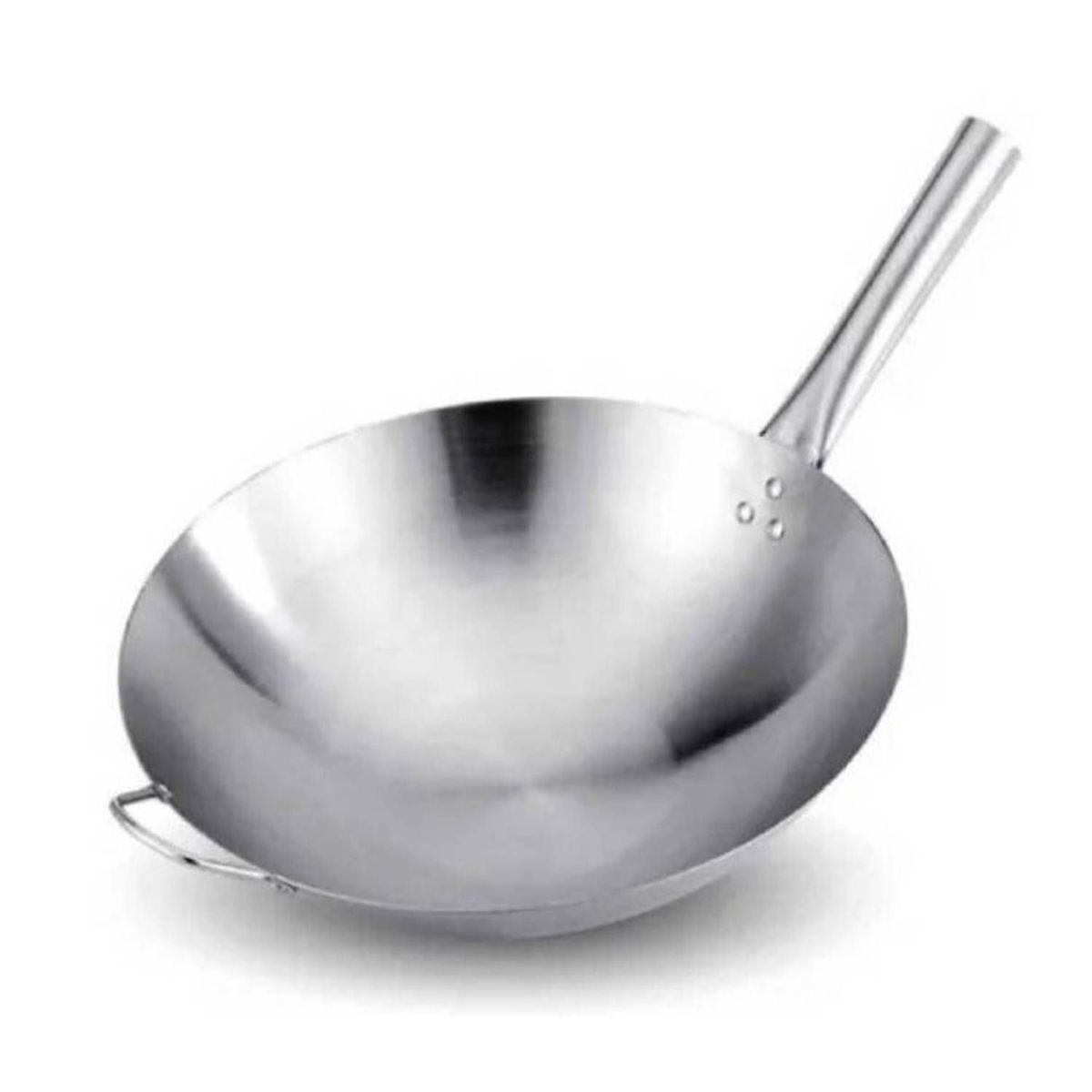 GENERICO - Sarten Wok Chifero 38cm de Acero Inoxidable