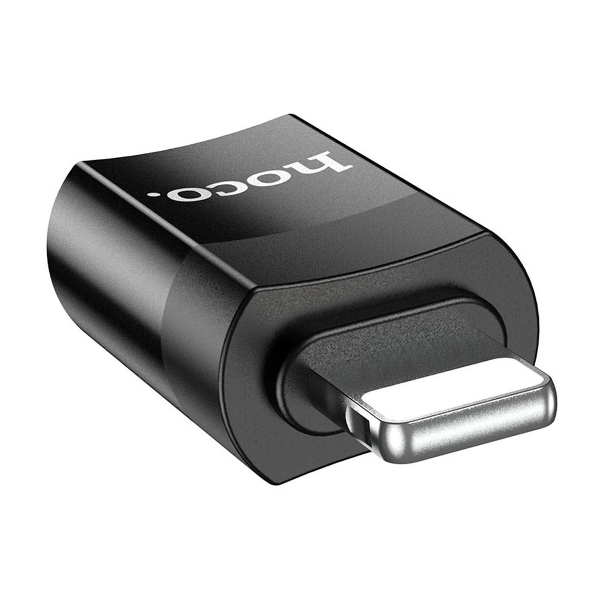 GENERICO - Adaptador USB C a Lightning con soporte OTG Hoco UA17 Negro Calidad