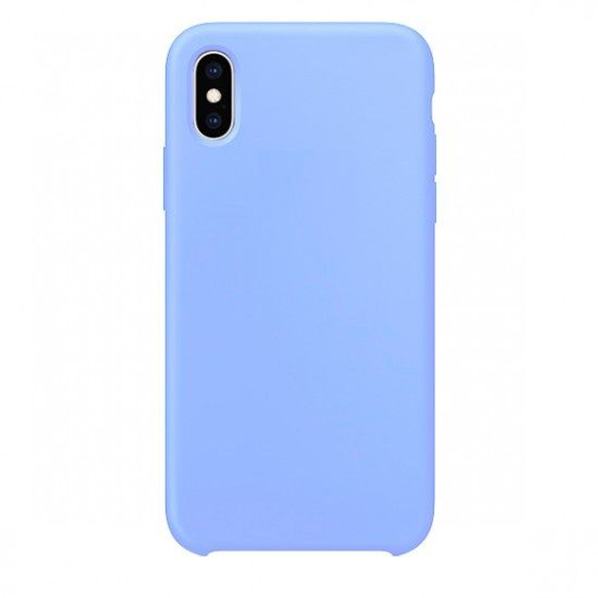 GENERICO - Case Funda de Silicona Para iPhone XR con logo Celeste