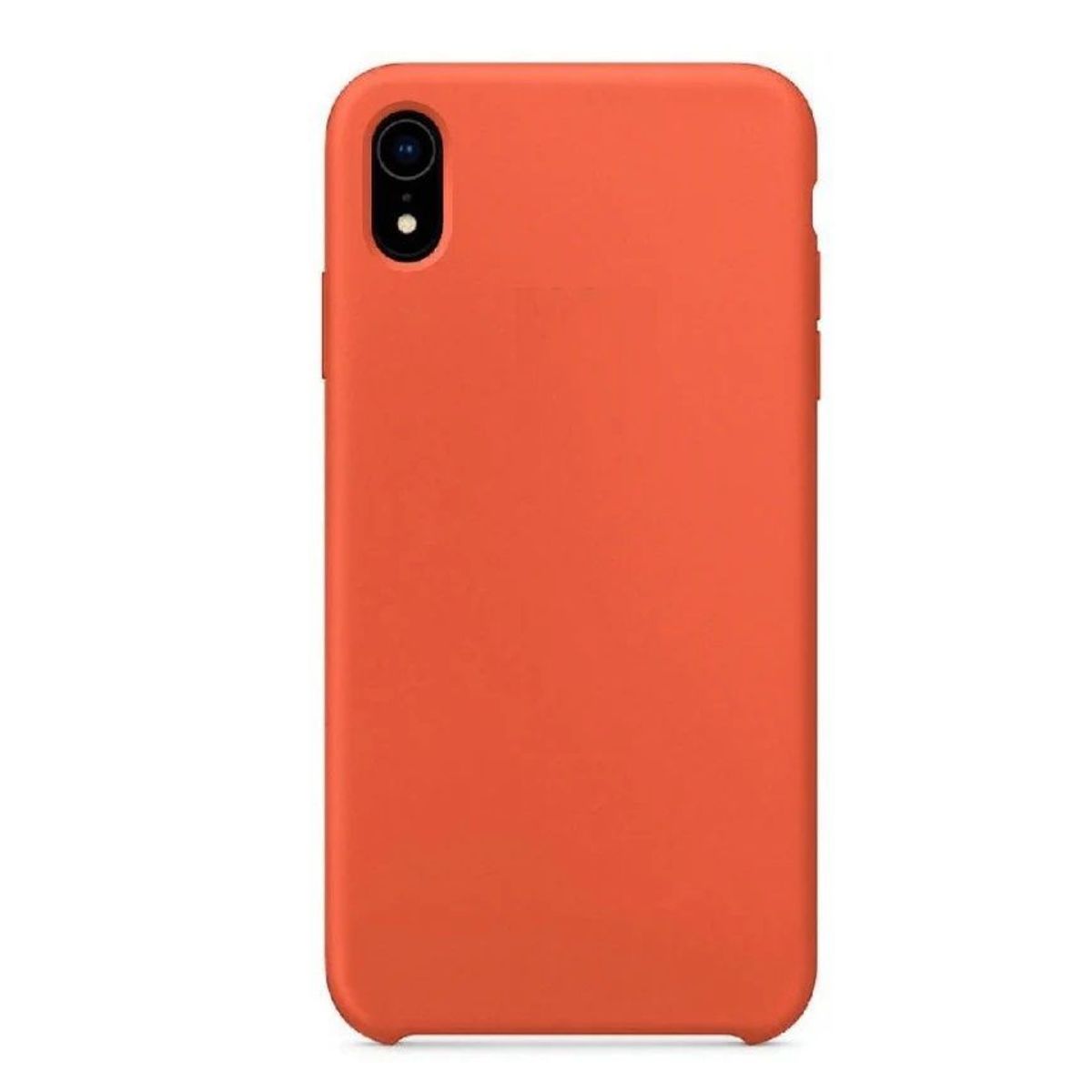 GENERICO - Case Funda de Silicona Para iPhone XR con logo Naranja
