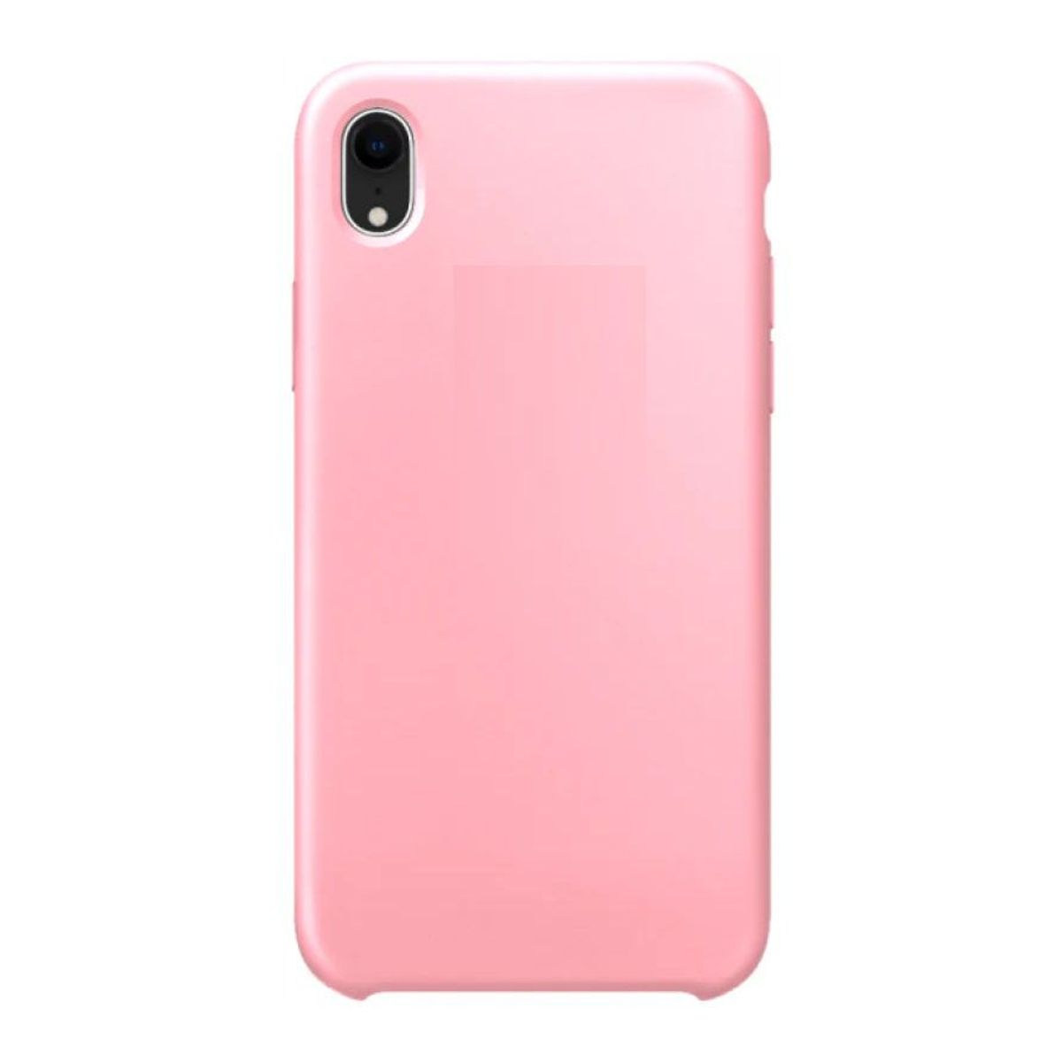 GENERICO - Case Funda de Silicona Para iPhone XR con logo Rosa