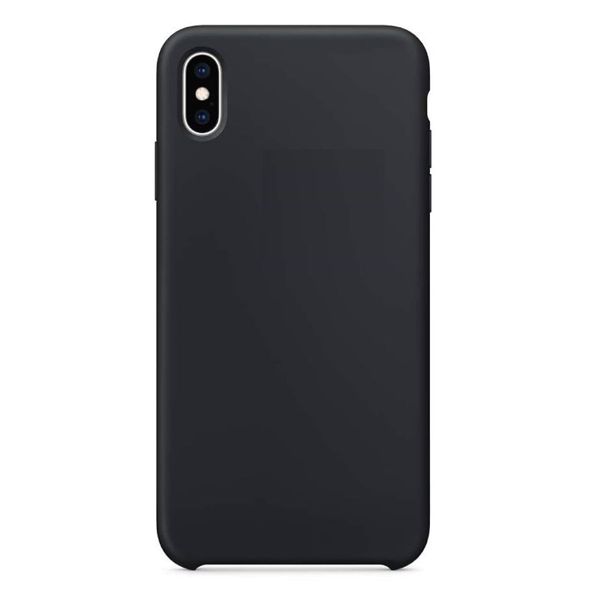 GENERICO - Case Funda de Silicona Para iPhone XS Max con logo Negro