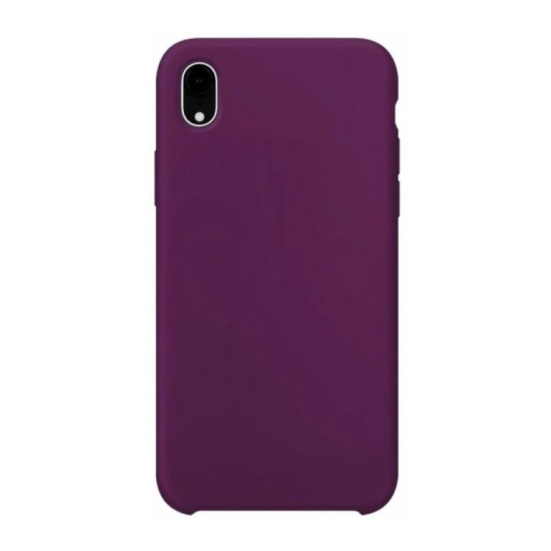 GENERICO - Case Funda de Silicona Para iPhone XS Max con logo Rojo Vino