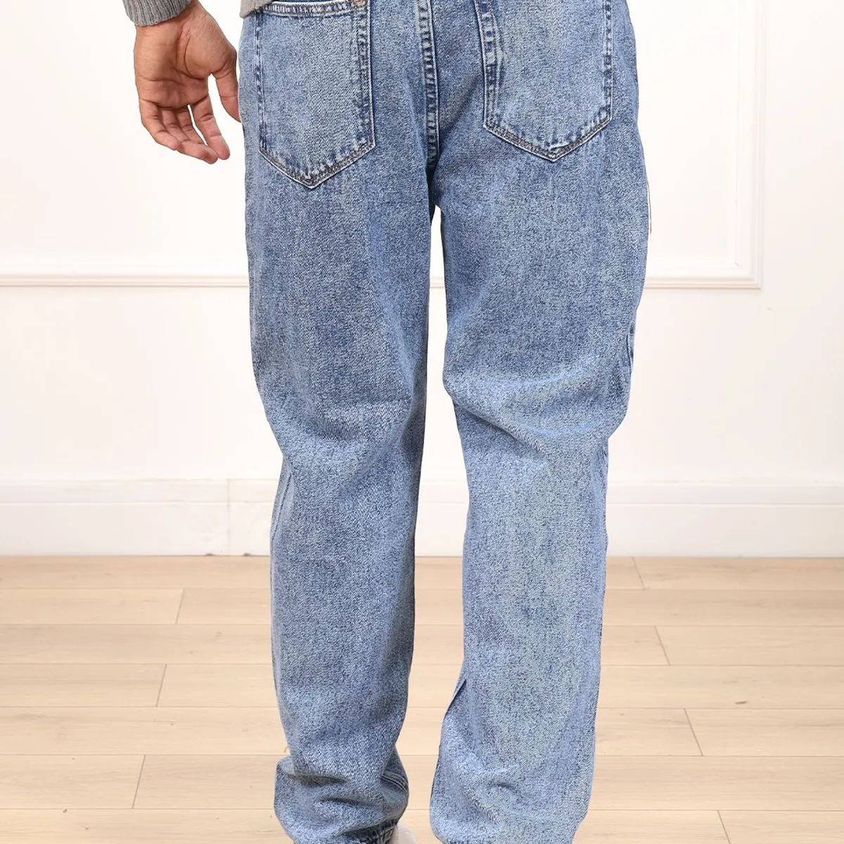 DM DEXMEN - Pantalón Dexmen Jean Oversize Celeste