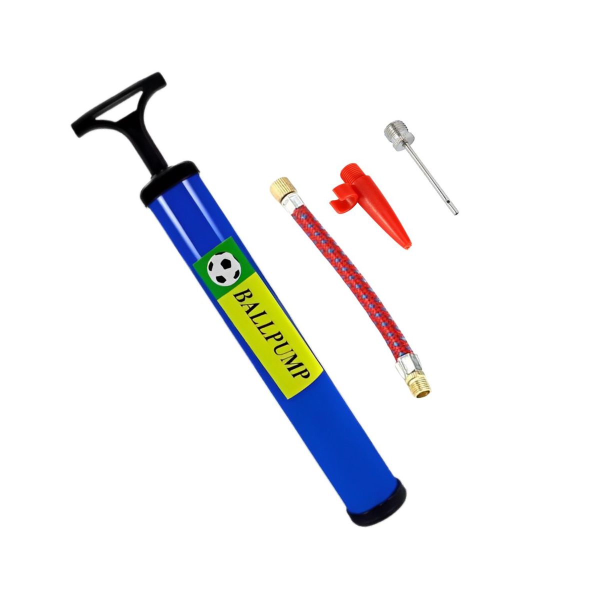 GENERICO - INFLADOR BOMBA DE MANO 28CM COLOR AZUL