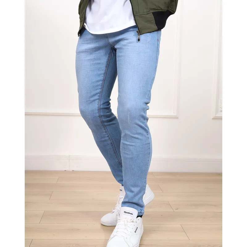 DM DEXMEN - Pantalón Dexmen Jean Regular Fit Celeste