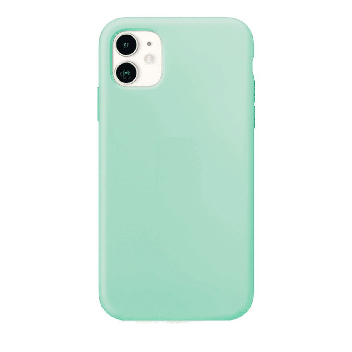 GENERICO - Case Funda de Silicona Para iPhone 11 con logo Verde Agua
