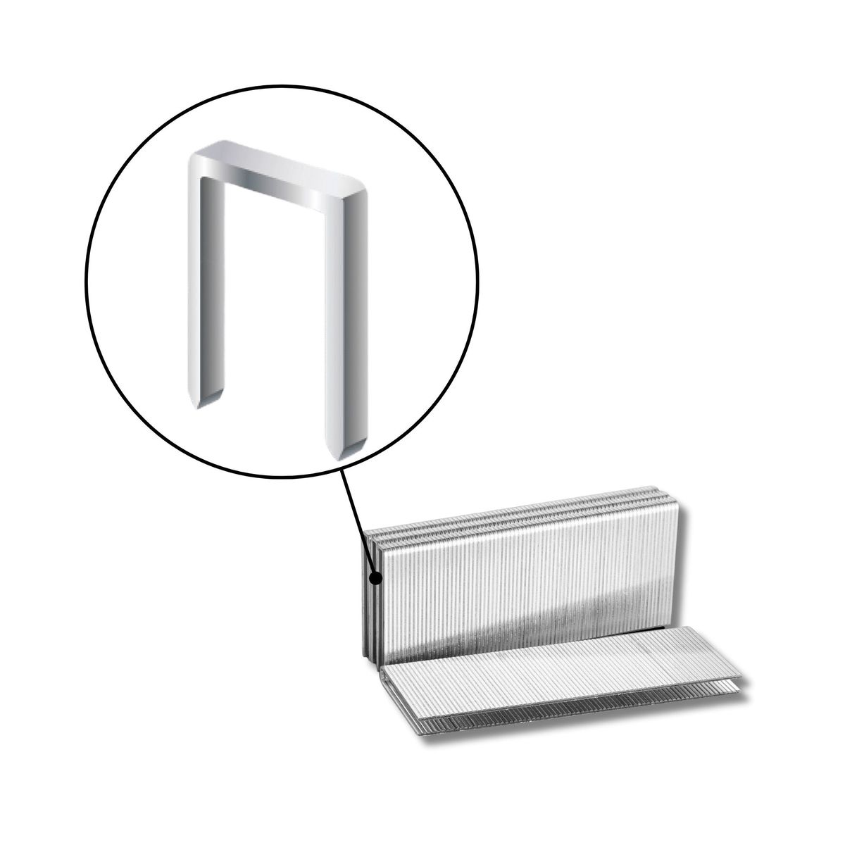 TOTAL TOOLS - Grapas para grapadora neumatica 25mm 2500 piezas Total